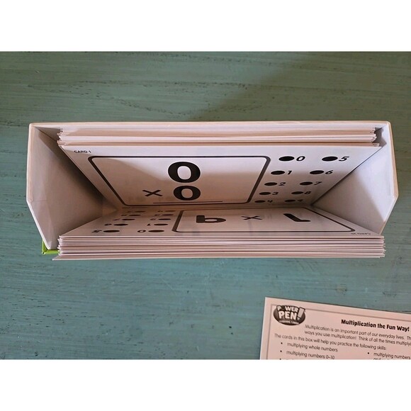 Power Pen Multiplication Learning Cards Grades 2-5 106 Multplication Problems - Picture 7 of 10